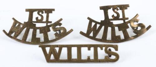 Victorian 1st Pattern Wiltshire Regiment Shoulder Title