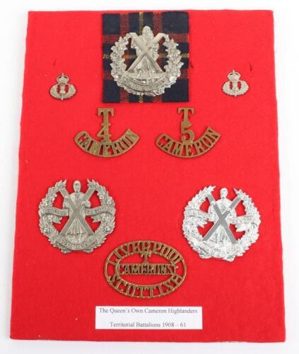 Badges and Insignia of the Cameron Highlanders