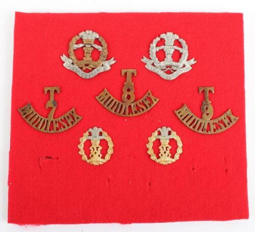 Grouping of Badges of the Territorial Battalions of the Middlesex Regiment