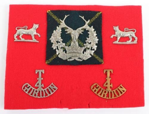 Badges of the 4th Territorial Battalion Gordon Highlanders