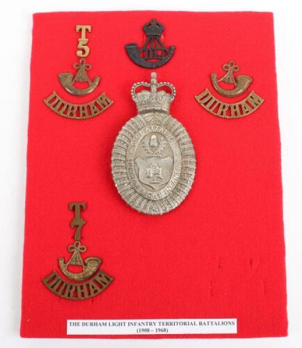Territorial Battalions Durham Light Infantry Badges