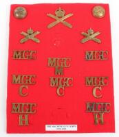 WW1 Machine Gun Corps Badge and Insignia Grouping