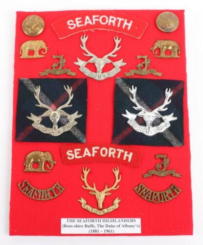 Badges and Insignia of the Seaforth Highlanders