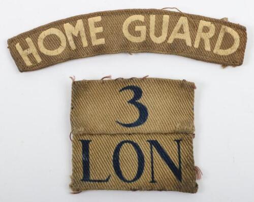 WW2 3rd (Fulham) London District Home Guard Cloth Insignia