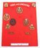 Grouping of York and Lancaster Regiment Badges