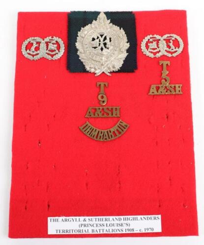 Rare 9th (Dumbarton) Territorial Battalion Shoulder Title