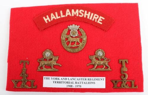 Badges and Insignia of the 4th & 5th Territorial Battalions York & Lancaster Regiment