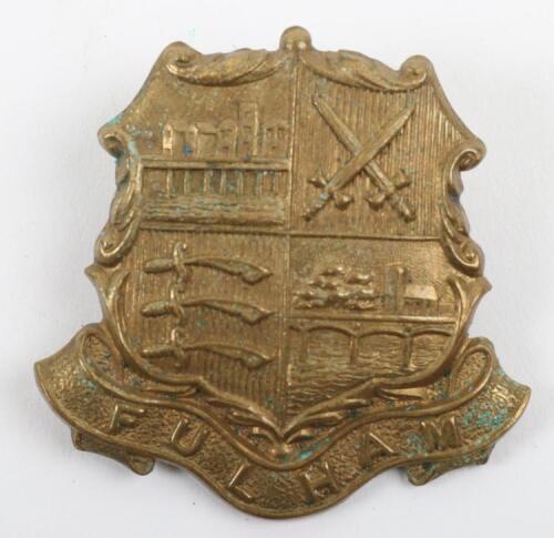 West London Regiment Fulham Volunteer Training Corps (V.T.C) Cap Badge