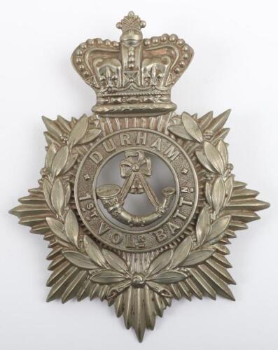 Victorian 1st Volunteer Battalion Durham Light Infantry Other Ranks Helmet Plate