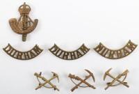 WW1 Durham Light Infantry Badge Grouping