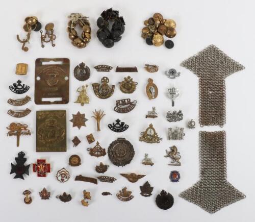 Quantity of Mixed British Military Badges and Insignia