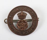 Scarce National Reserve Hampshire Isle of Wight Cap Badge