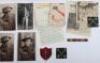 WW2 British 14th Army 2nd Infantry Division Cloth Insignia and Paperwork Grouping of Private T G Doran Royal Army Medical Corps - 3