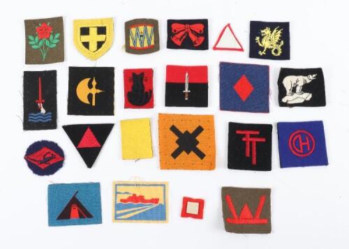 Selection of Mostly WW2 Cloth Formation Signs