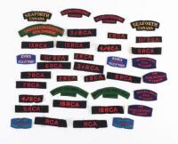 Mostly WW2 Canadian Cloth Regimental Shoulder Titles