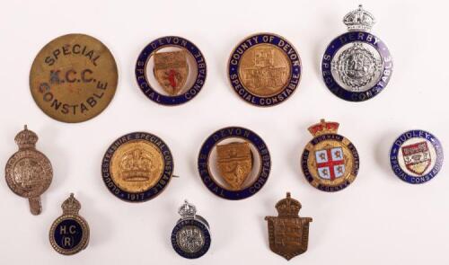 Twelve Special Constabulary Badges