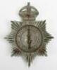 Scarce Stalybridge Police Kings Crown Helmet Plate, - 3