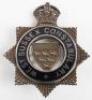 West Sussex Constabulary Senior Police Officers Silver cap badge Kings crown