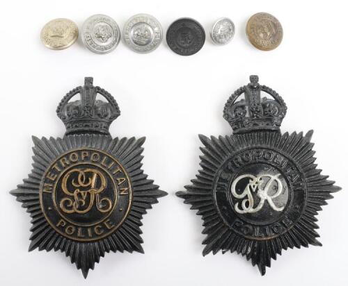 Two Kings Crown Metropolitan Police Helmet Plates