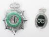 Twelve Obsolete Queens Crown Police Helmet Plates - 2