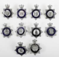 Nine Obsolete Queens Crown Senior Officers Police Cap Badges