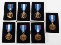 Seven ‘The Queens Golden Jubilee’ Boxed Medal 1952-2002