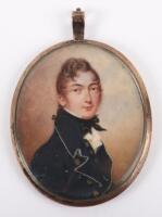 ^ Portrait Miniature of a Georgian Naval Officer