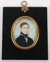 ^ Portrait Miniature of a Georgian Naval Officer