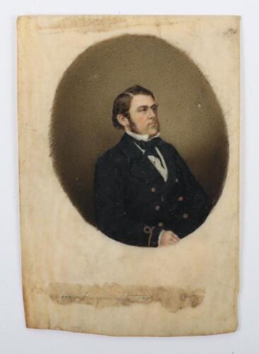 ^ Small Portrait Miniature of an Early Naval Officer