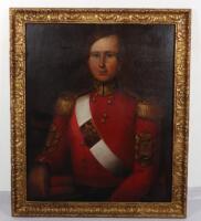 Portrait Painting of a Colour Sergeant of the Coldstream Guards Crimean War Period