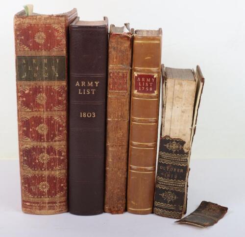 Books - Army Lists Including Early List of the General and Field Officers&hellip; 1758