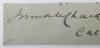 Signature of Colonel John Rouse Merriott Chard VC, Commander During the Defence of Rorkes Drift on 22nd &ndash; 23rd January 1879 - 2