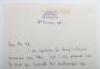 2x Signatures of Royal Navy Victoria Cross Winners from HM Submarine Thrasher - 2