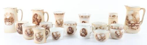 A Selection of Bruce Bairnsfather &lsquo;Old Bill&rsquo; Cups and Jugs
