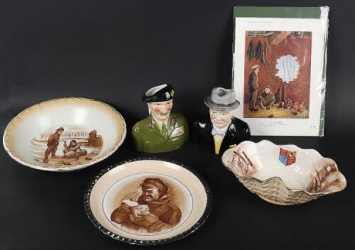 Bruce Bairnsfather &ldquo;Old Bill&rdquo; Pottery Dish by Grimswades