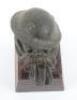 A Bruce Bairnsfather Old Bill Bronze Car Mascot - 6