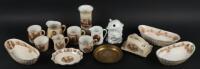 A Selection of Bruce Bairnsfather ‘Old Bill’ Pottery by Grimwades