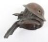 A Bruce Bairnsfather Old Bill Bronze Car Mascot - 4