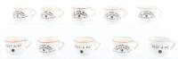 10x Fieldings WW2 Novelty Miniature Chamber Pots, ‘Jerry No. 1’