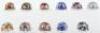 10x Miniature Ceramic German Helmets - 3