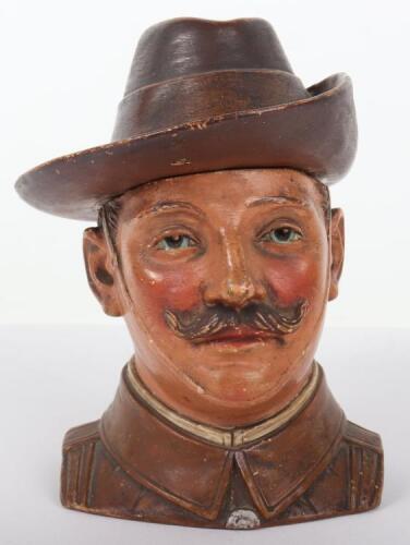 Boer War Character Tobacco Jar of a City Imperial Volunteer