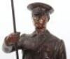 Pair of Spelter Figures of Flag Bearers - 2