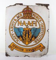 WW2 British NAAFI Canteen Enamel Sign