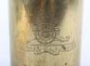 Fine Quality WW1 Trench Art Gong from a 1915 Dated Canadian 18pdr Shell of the 1st General Headquarters Ammunition Park - 2