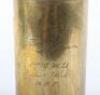Fine Quality WW1 Trench Art Gong from a 1915 Dated Canadian 18pdr Shell of the 1st General Headquarters Ammunition Park - 4