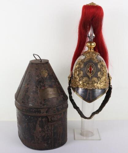 Victorian Household Cavalry Royal Horse Guards Officers Helmet Belonging to Right Honourable Reginald Herbert 15th&nbsp;Earl of Pembroke & Montgomeryshire