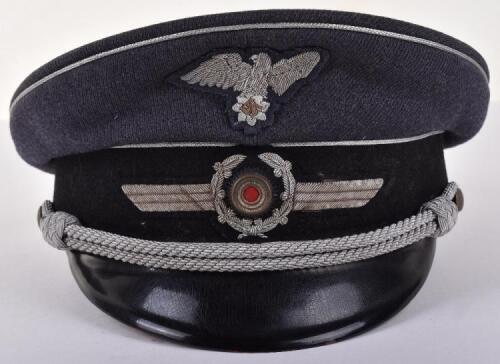 Rare Third Reich Reichsluftschutzbund (R.L.B) Officers Peaked Cap