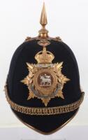 The Queens Royal West Surrey Regiment Officers Home Service Helmet