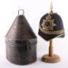 Post 1902 Royal Warwickshire Regiment Officers Home Service Helmet - 2
