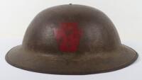 WW1 American 28th Infantry Division Steel Combat Helmet